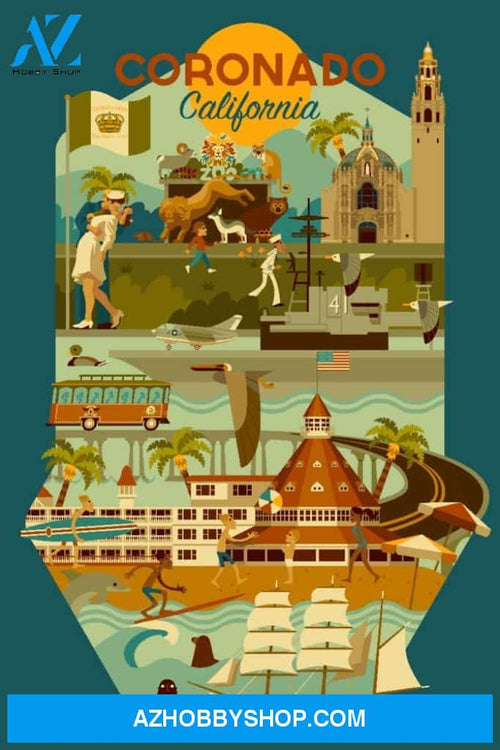 Coronado California Geometric Contour