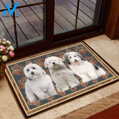 Coton De Tul ar Flower Paw - Dog Doormat | Welcome Mat | House Warming Gift