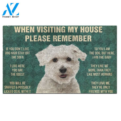 Coton de Tulear's Rules Doormat