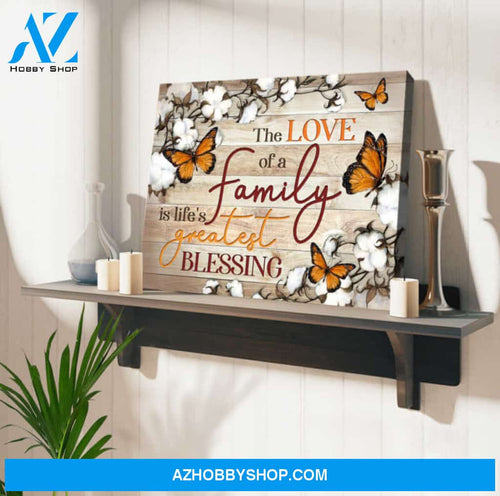 Ohcanvas Cotton Flowers and Butterflies Canvas The love of a Family Wall Art Decor