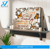 Ohcanvas Cotton Flowers and Butterflies Canvas The love of a Family Wall Art Decor