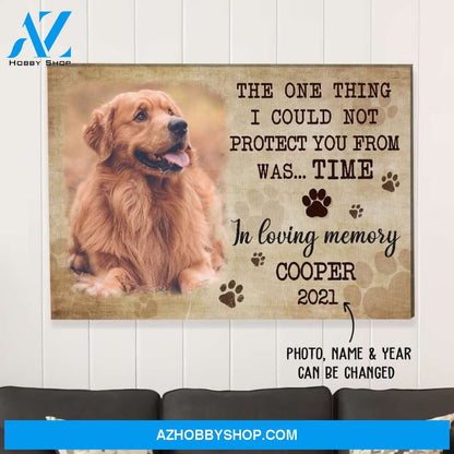 Could Not Protect You From Time - Personalized Custom Photo Matte Canvas