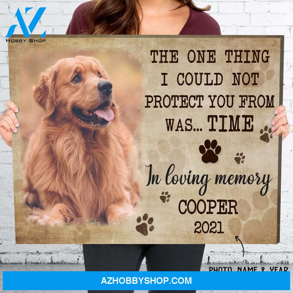 Could Not Protect You From Time - Personalized Custom Photo Matte Canvas