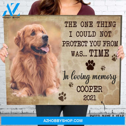 Could Not Protect You From Time - Personalized Custom Photo Matte Canvas