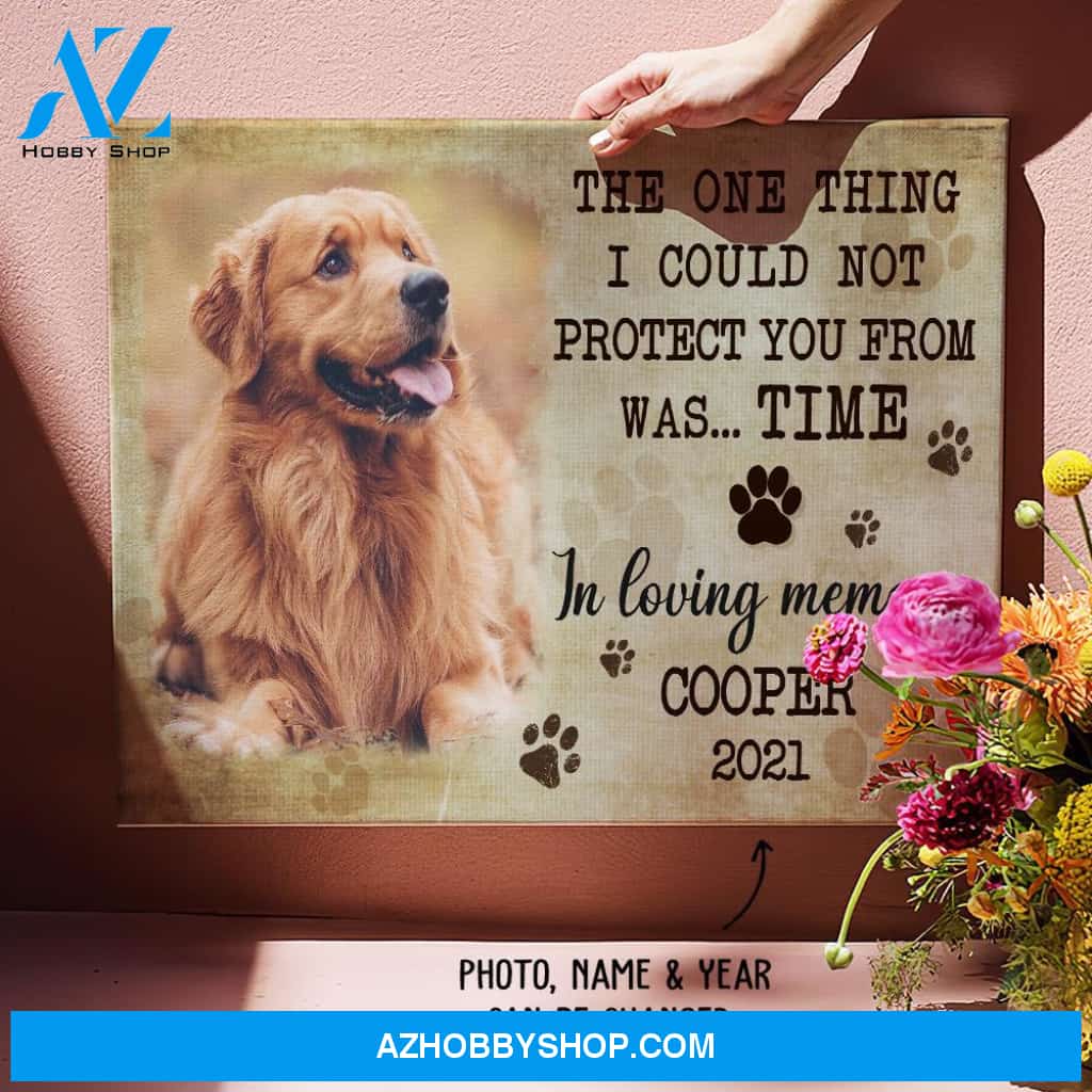 Could Not Protect You From Time - Personalized Custom Photo Matte Canvas