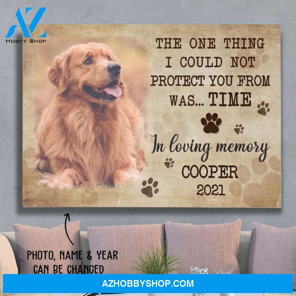 Could Not Protect You From Time - Personalized Custom Photo Matte Canvas