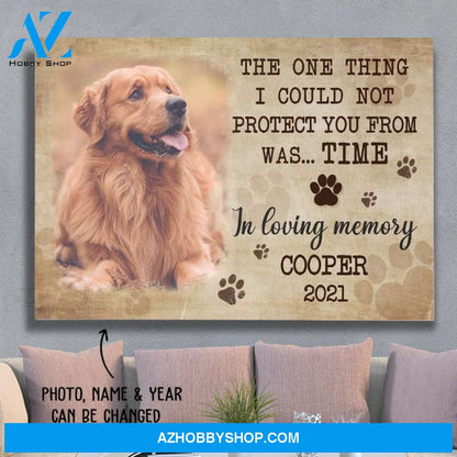 Could Not Protect You From Time - Personalized Custom Photo Matte Canvas