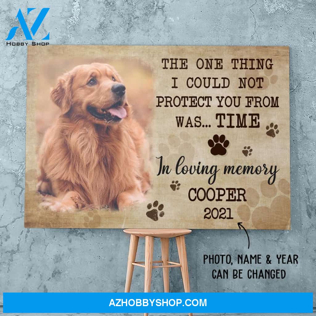 Could Not Protect You From Time - Personalized Custom Photo Matte Canvas