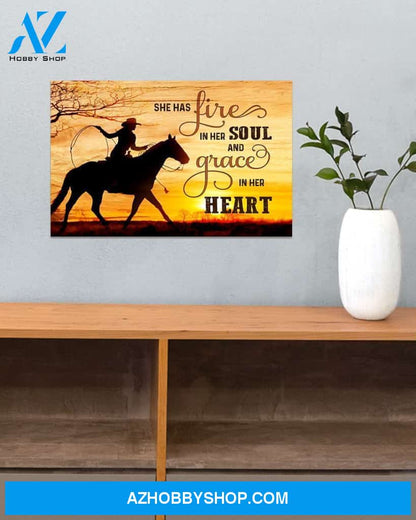 Country Girl Art Canvas Art Prints, Wall Decor Visual Art