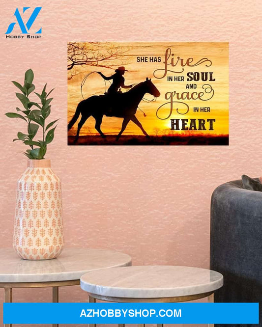 Country Girl Art Canvas Art Prints, Wall Decor Visual Art