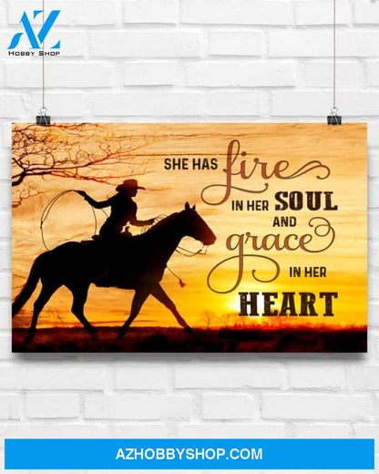 Country Girl Art Canvas Art Prints, Wall Decor Visual Art