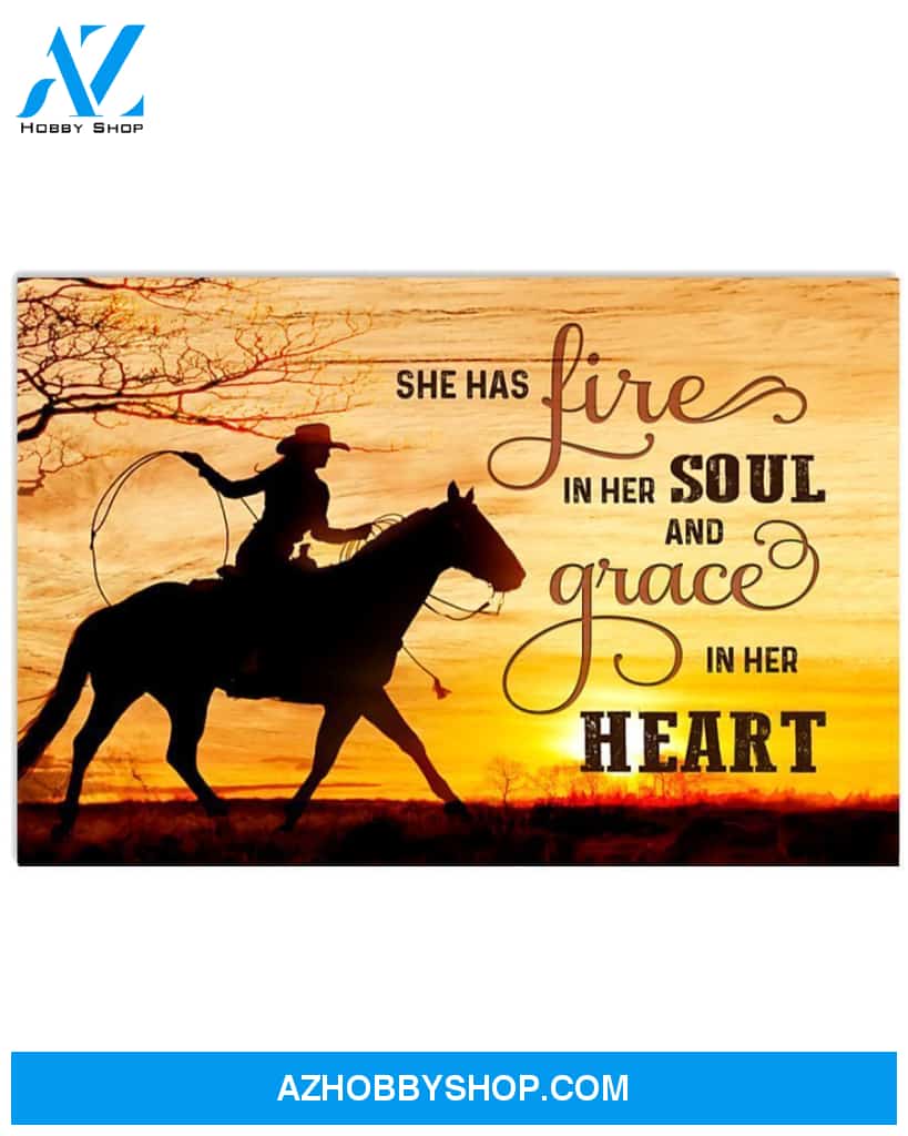 Country Girl Art Canvas Art Prints, Wall Decor Visual Art