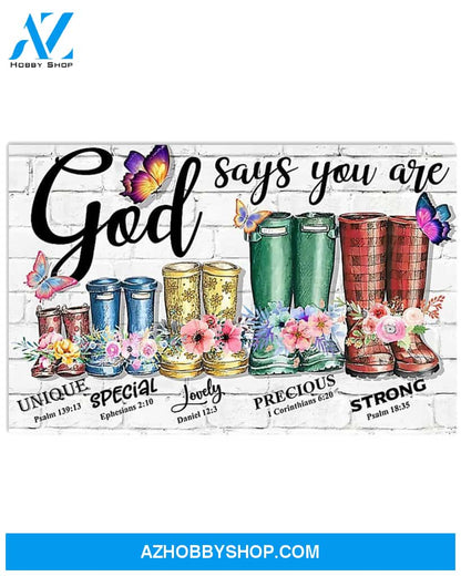 Country Girl God Says You Are Wall Art Prints, Wall Decor Visual Art