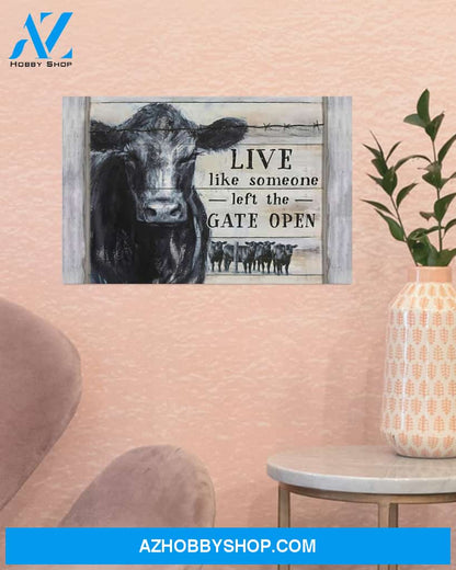 Country Girl Live Like Someone Horizontal Canvas Prints, Wall Decor Visual Art