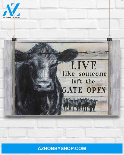 Country Girl Live Like Someone Horizontal Canvas Prints, Wall Decor Visual Art