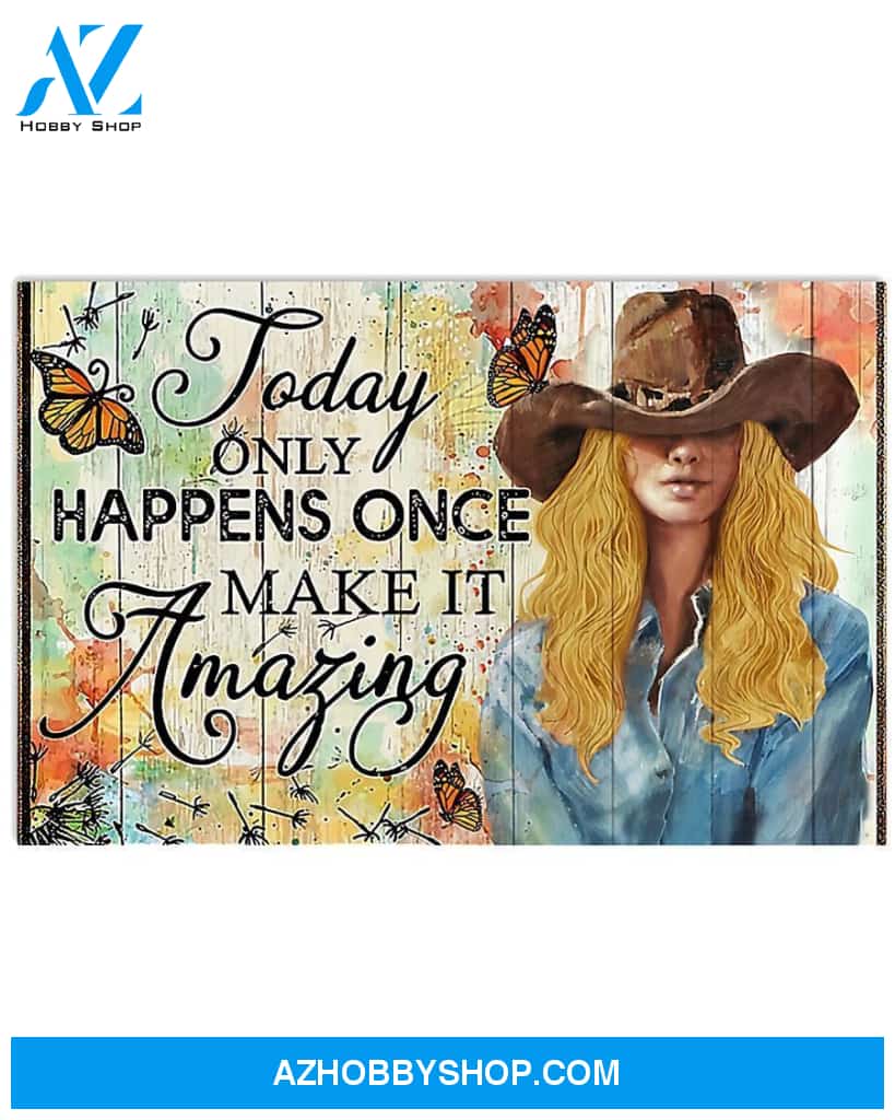Country Girl Today Only Happens Canvas Prints, Wall Decor Visual Art