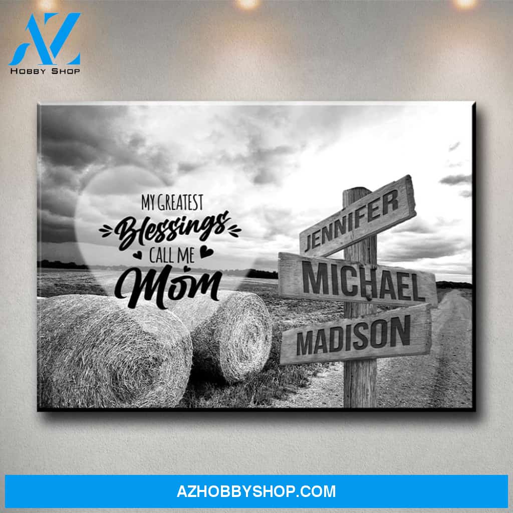 Country Road - Call Me Mom Multi-Names Premium Canvas