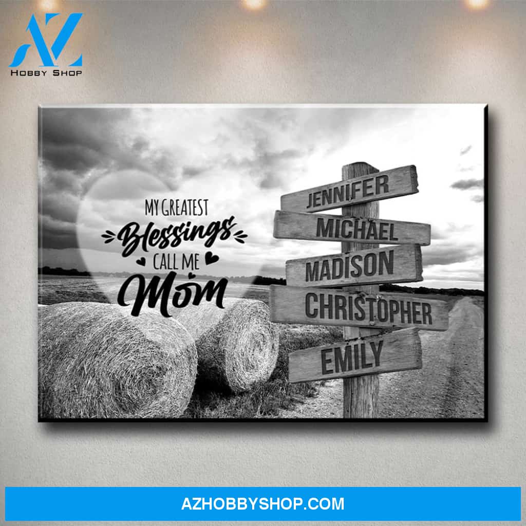 Country Road - Call Me Mom Multi-Names Premium Canvas