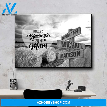Country Road - Call Me Mom Multi-Names Premium Canvas