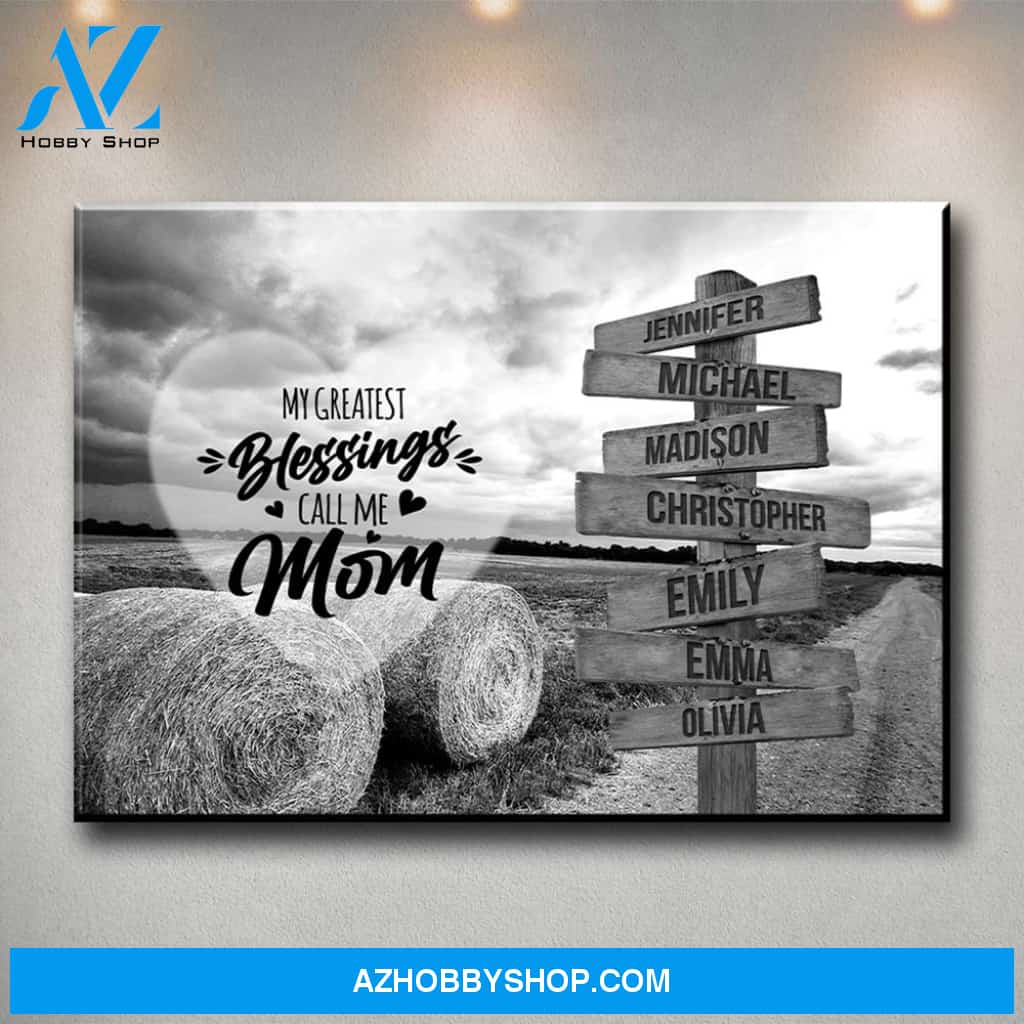 Country Road - Call Me Mom Multi-Names Premium Canvas