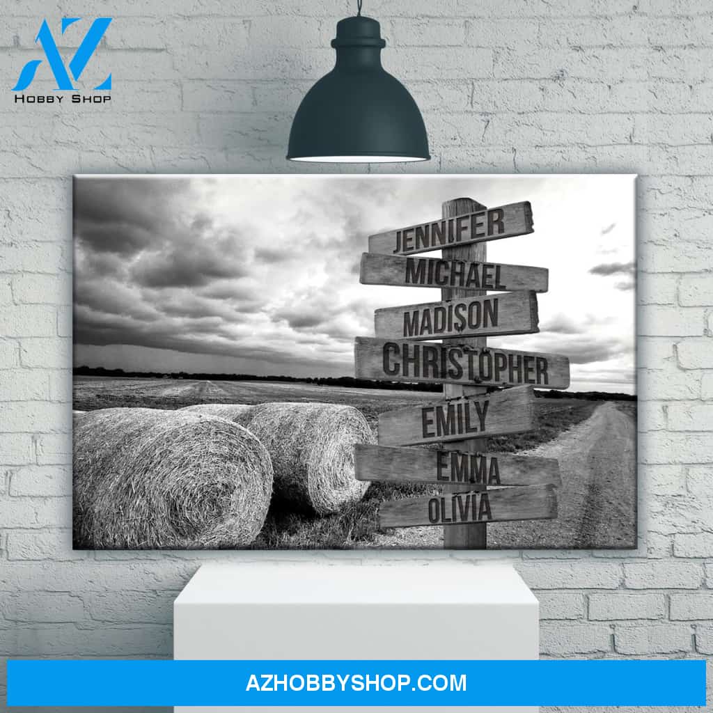 Country Road Multi-Names Premium Canvas