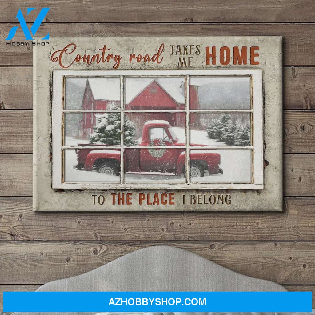 Country Road Takes Me Home - Premium Matte Canvas