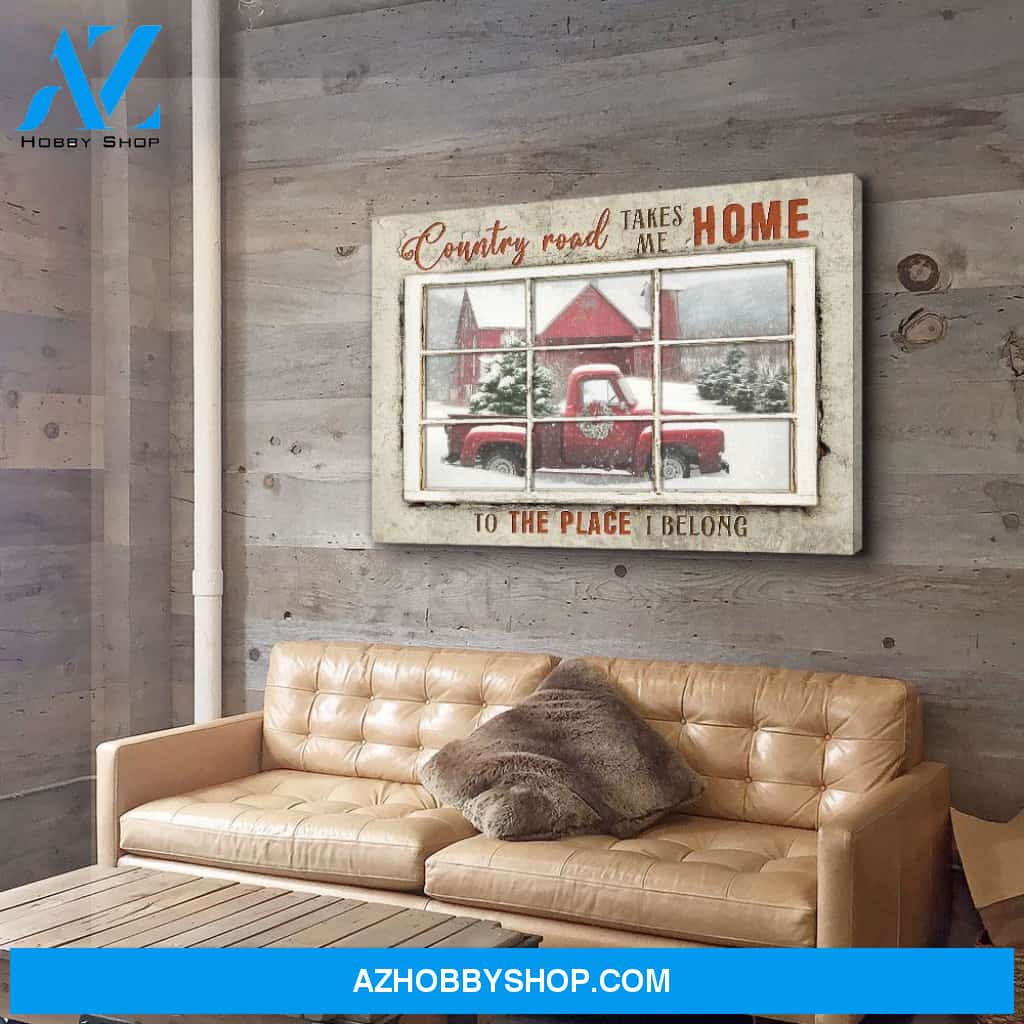 Country Road Takes Me Home - Premium Matte Canvas