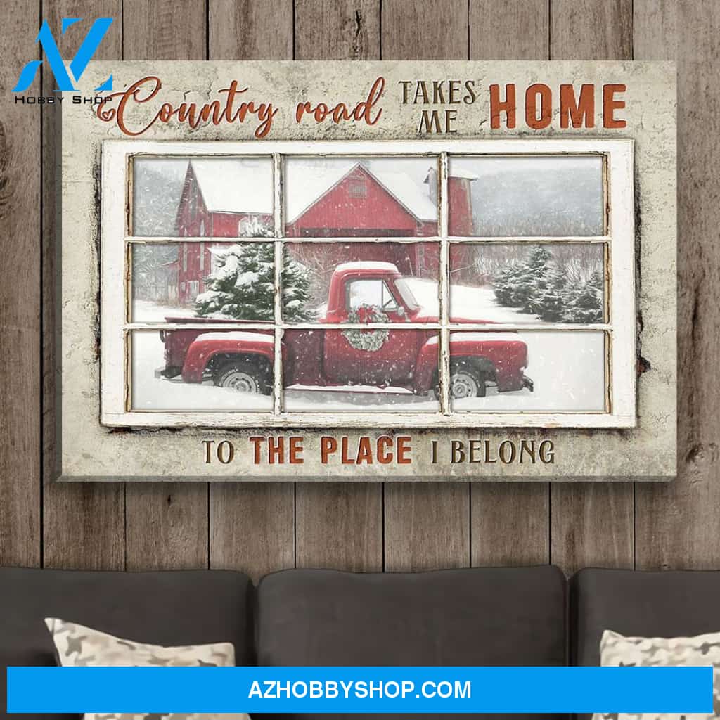 Country Road Takes Me Home - Premium Matte Canvas