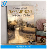 Country Roads Farmer Wall Art Canvas