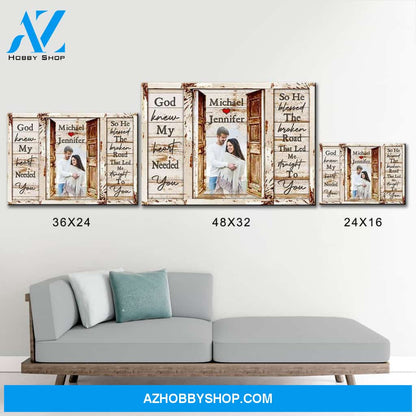 Couple Doors Saying 12 Premium Canvas