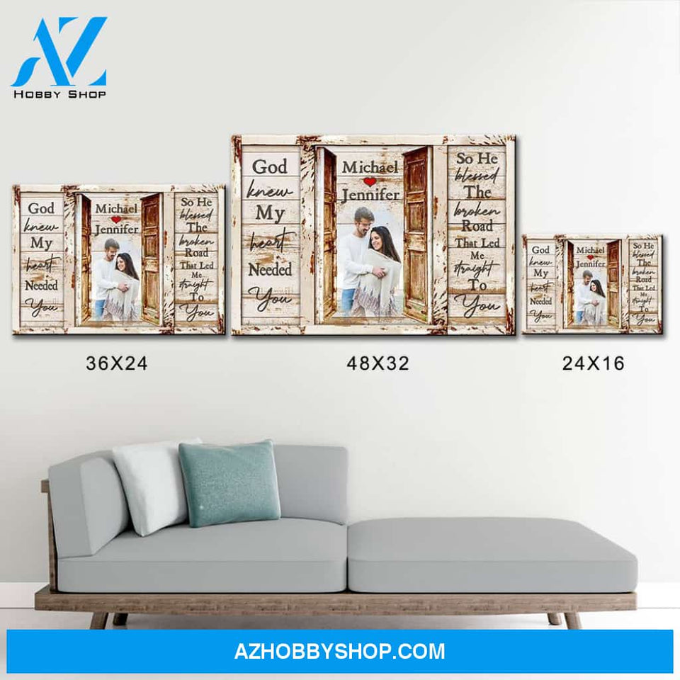Couple Doors Saying 12 Premium Canvas