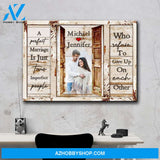 Couple Doors Saying 13 Premium Canvas