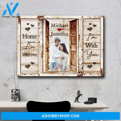 Couple Doors Saying 10 Premium Canvas