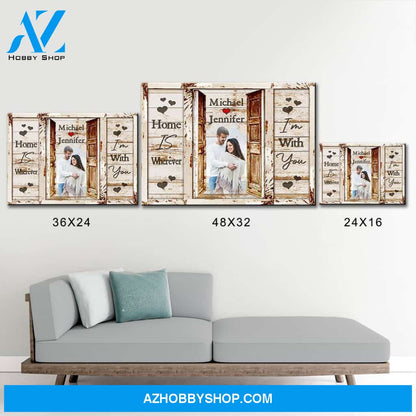 Couple Doors Saying 10 Premium Canvas
