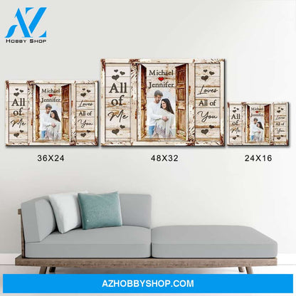Couple Doors Saying 11 Premium Canvas
