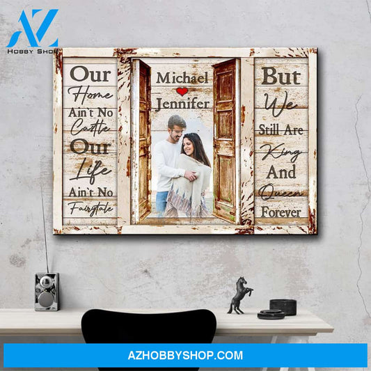 Couple Doors Saying 9 Premium Canvas