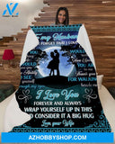 Couple To My Husband Never Forget I Love U - Wife Fleece Blanket - Gift For Husband