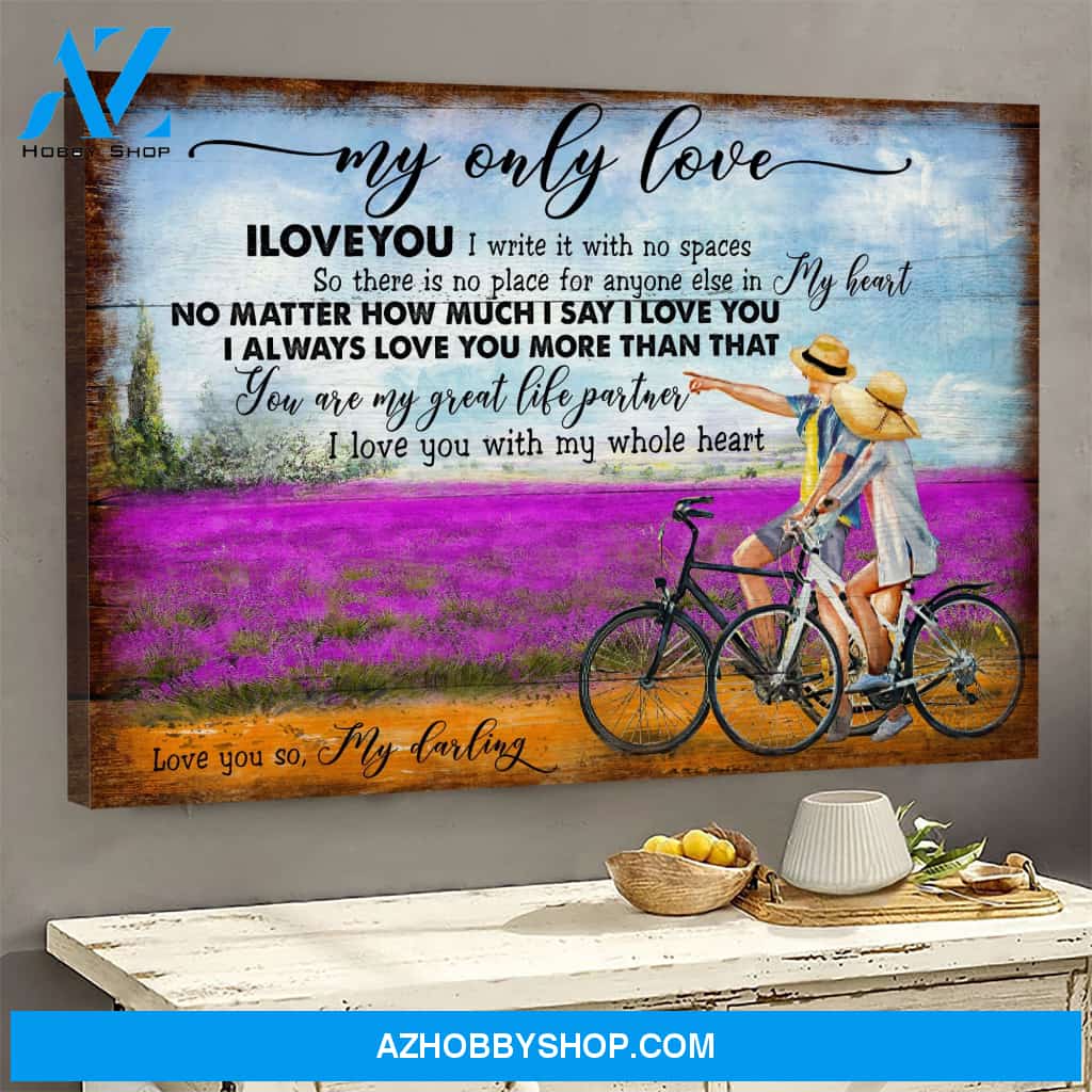 Couple - You are my great life partner - Landscape Canvas Prints - Wall Art