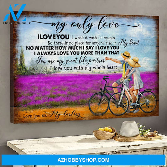 Couple - You are my great life partner - Landscape Canvas Prints - Wall Art