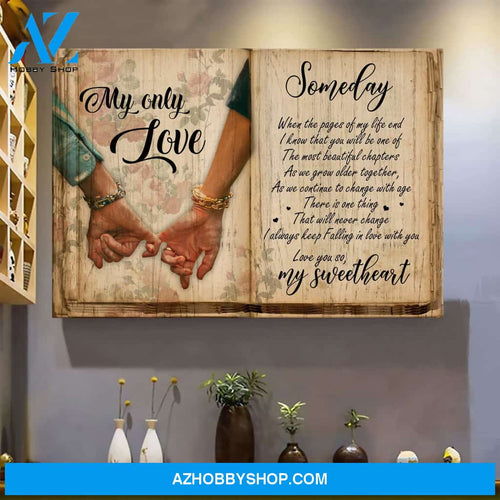 Couple - You will be the most beautiful chapter of my life - Landscape Canvas Prints - Wall Art