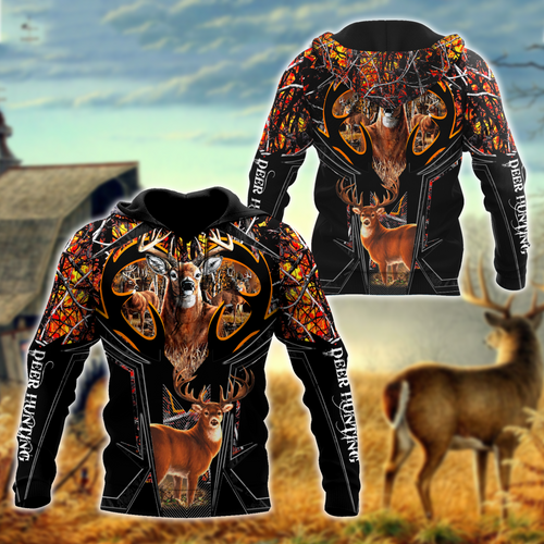 Hunting Gifts Deer Hunting Gifts Deer Hunting Camo US Unisex Size Hoodie