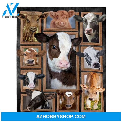 Cow Blanket, Cute Cows Happy Cow
