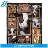 Cow Blanket, Cute Cows Happy Cow