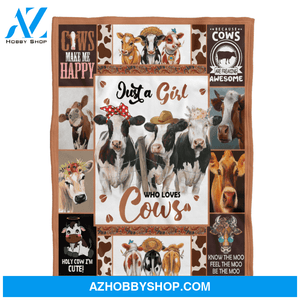 Cow Blanket, Just A Girl Who Loves Cows, Cow Lover