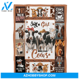 Cow Blanket, Just A Girl Who Loves Cows, Cow Lover