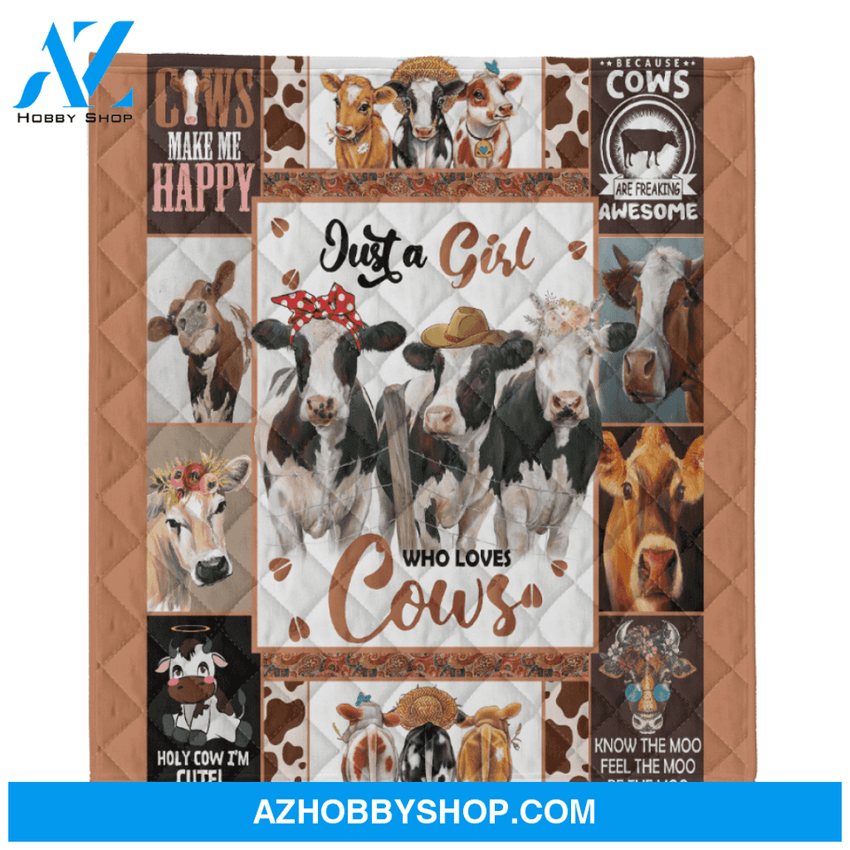 Cow Blanket, Just A Girl Who Loves Cows, Cow Lover