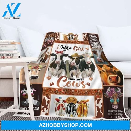 Cow Blanket, Just A Girl Who Loves Cows, Cow Lover