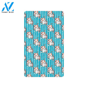 Cow Cute Print Pattern Rubber Doormat