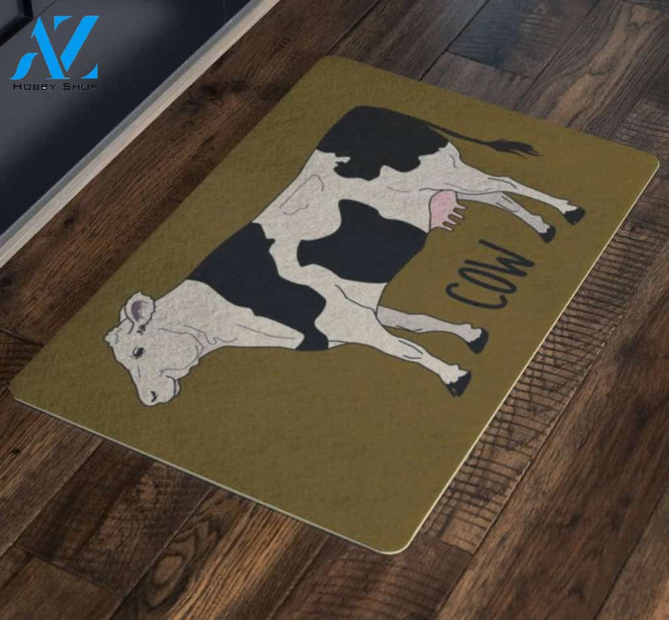 Cow Doormat, Door mat, Decor mats, Printed Mats, Design mats, graphic design mats