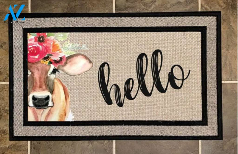 Cow doormat, Farm doormat, Front doormat, Doormat, Housewarming gift
